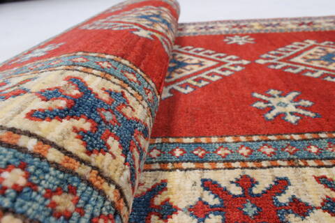 Kazak Red Runner Hand Knotted 30 X 911  Area Rug 250-23846 Image 10