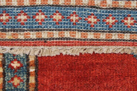 Kazak Red Runner Hand Knotted 30 X 911  Area Rug 250-23846 Image 12