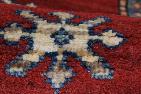 Kazak Red Runner Hand Knotted 30 X 911  Area Rug 250-23846 Image 7