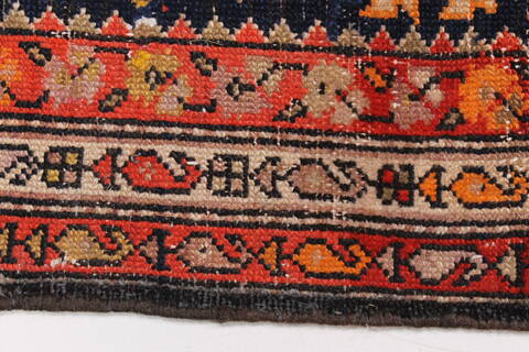Malayer Blue Runner Hand Knotted 33 X 910  Area Rug 250-23854 Image 4