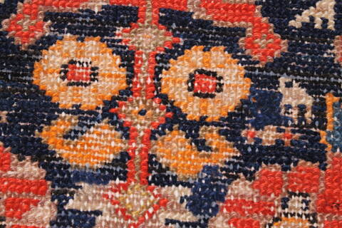 Malayer Blue Runner Hand Knotted 33 X 910  Area Rug 250-23854 Image 8
