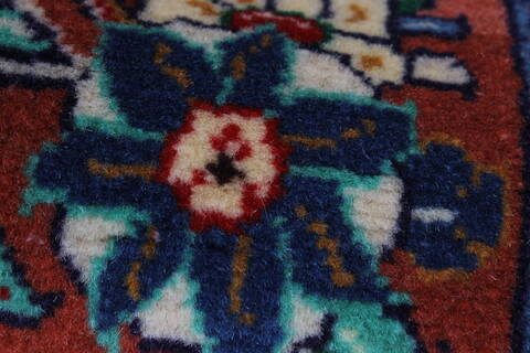 Sarouk Purple Runner Hand Knotted 29 X 134  Area Rug 250-23858 Image 7