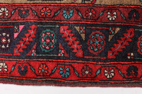 Ghazni Brown Runner Hand Knotted 33 X 135  Area Rug 250-23860 Image 3