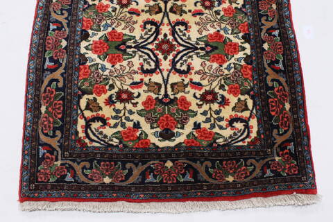 Bidjar Beige Runner Hand Knotted 31 X 133  Area Rug 250-23867 Image 5