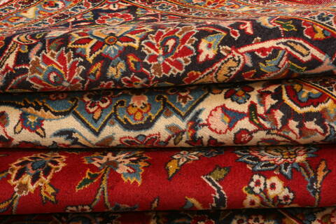 Kashan Red Hand Knotted 102 X 136  Area Rug 100-23868 Image 6