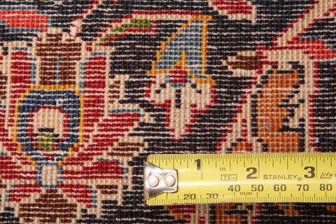Kashan Red Hand Knotted 102 X 136  Area Rug 100-23868 Image 7