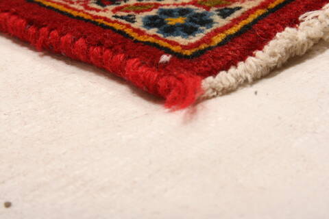 Kashan Red Hand Knotted 102 X 136  Area Rug 100-23868 Image 9
