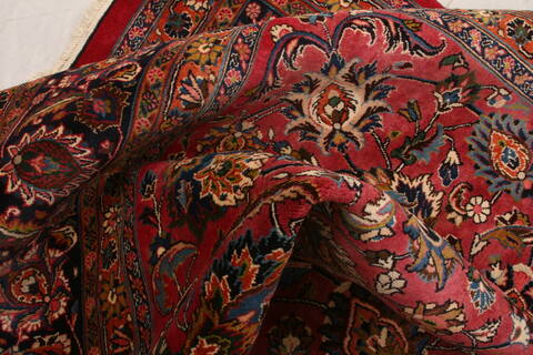 Khorasan Red Hand Knotted 96 X 1210  Area Rug 100-23881 Image 2