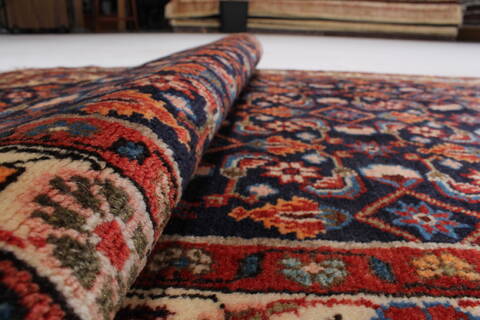 Hamedan Blue Runner Hand Knotted 32 X 1610  Area Rug 250-23888 Image 11