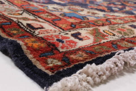 Hamedan Blue Runner Hand Knotted 32 X 1610  Area Rug 250-23888 Image 6