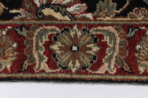 Haji Jalili Black Runner Hand Knotted 26 X 180  Area Rug 250-23889 Image 3