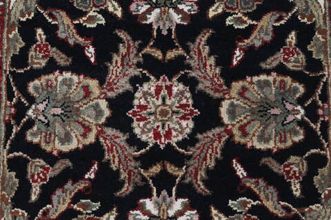 Haji Jalili Black Runner Hand Knotted 26 X 180  Area Rug 250-23889 Image 4