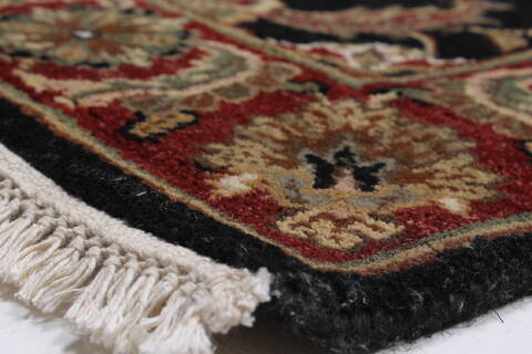 Haji Jalili Black Runner Hand Knotted 26 X 180  Area Rug 250-23889 Image 6