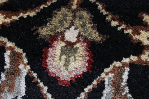 Haji Jalili Black Runner Hand Knotted 26 X 180  Area Rug 250-23889 Image 8