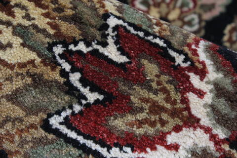 Haji Jalili Black Runner Hand Knotted 26 X 180  Area Rug 250-23889 Image 9