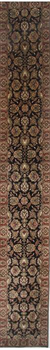 Haji Jalili Black Runner Hand Knotted 26 X 180  Area Rug 250-23889 Image 0