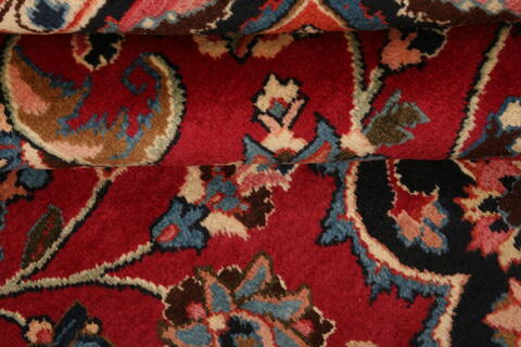 Mashad Red Hand Knotted 102 X 130  Area Rug 100-23898 Image 4