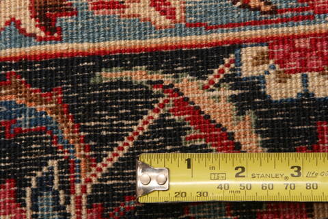Mashad Red Hand Knotted 102 X 130  Area Rug 100-23898 Image 8