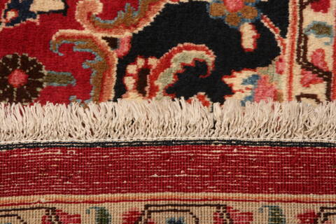 Mashad Red Hand Knotted 102 X 130  Area Rug 100-23898 Image 9
