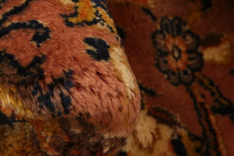 Kashan Red Hand Knotted 910 X 132  Area Rug 100-23905 Image 2