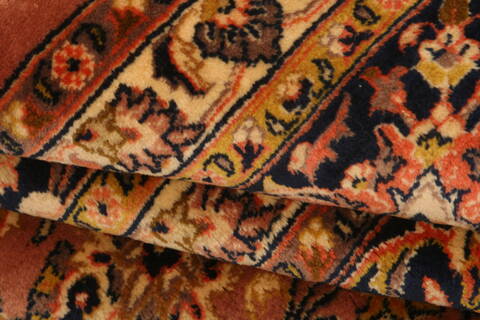 Kashan Red Hand Knotted 910 X 132  Area Rug 100-23905 Image 4