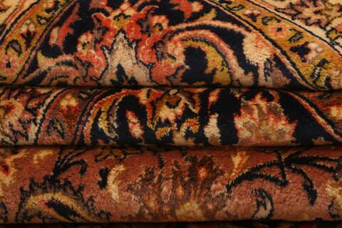 Kashan Red Hand Knotted 910 X 132  Area Rug 100-23905 Image 7