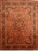 Kashan Red Hand Knotted 910 X 132  Area Rug 100-23905 Thumb 0