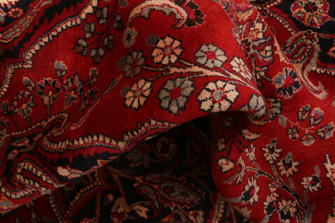 Khorasan Red Hand Knotted 99 X 127  Area Rug 100-23908 Image 3