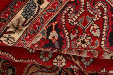 Khorasan Red Hand Knotted 99 X 127  Area Rug 100-23908 Image 4