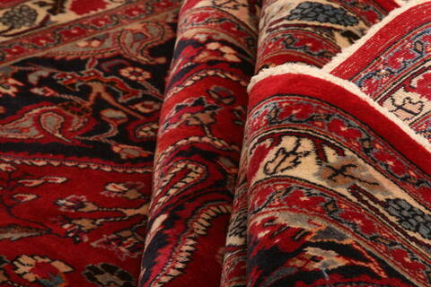 Khorasan Red Hand Knotted 99 X 127  Area Rug 100-23908 Image 5
