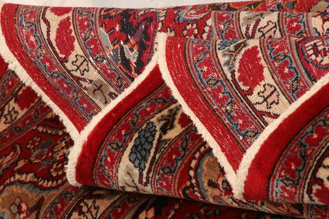 Khorasan Red Hand Knotted 99 X 127  Area Rug 100-23908 Image 6