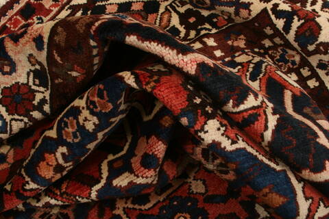 Bakhtiar Orange Hand Knotted 102 X 1111  Area Rug 100-23910 Image 2