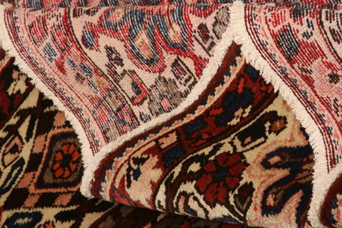 Bakhtiar Orange Hand Knotted 102 X 1111  Area Rug 100-23910 Image 5