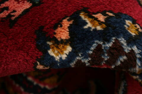 Khorasan Red Hand Knotted 98 X 130  Area Rug 100-23926 Image 1