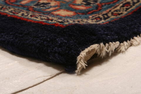 Kashmar Red Hand Knotted 101 X 129  Area Rug 100-23930 Image 2