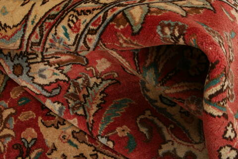 Tabriz Red Hand Knotted 99 X 133  Area Rug 100-23943 Image 2