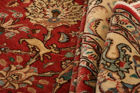 Tabriz Red Hand Knotted 99 X 133  Area Rug 100-23943 Image 4
