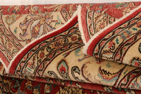 Tabriz Red Hand Knotted 99 X 133  Area Rug 100-23943 Image 5