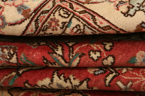 Tabriz Red Hand Knotted 99 X 133  Area Rug 100-23943 Image 6