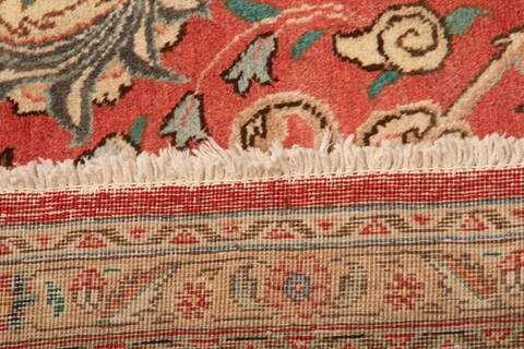 Tabriz Red Hand Knotted 99 X 133  Area Rug 100-23943 Image 8