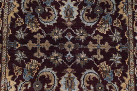 Agra Red Runner Hand Knotted 26 X 182  Area Rug 250-23959 Image 3
