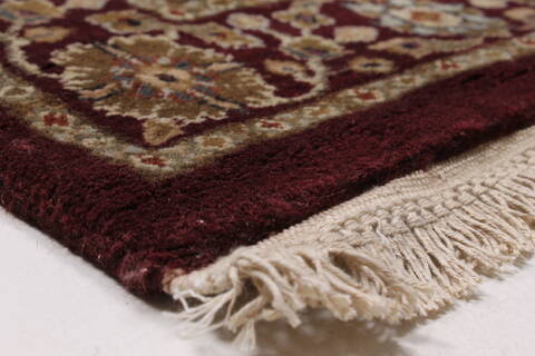 Agra Red Runner Hand Knotted 26 X 182  Area Rug 250-23959 Image 5