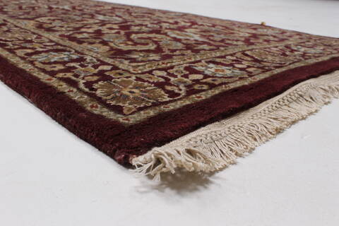 Agra Red Runner Hand Knotted 26 X 182  Area Rug 250-23959 Image 6