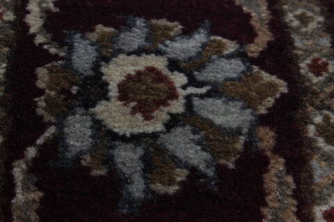 Agra Red Runner Hand Knotted 26 X 182  Area Rug 250-23959 Image 7