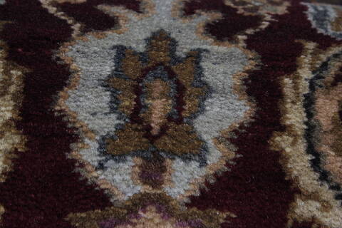 Agra Red Runner Hand Knotted 26 X 182  Area Rug 250-23959 Image 8