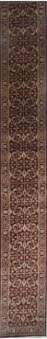 Agra Red Runner Hand Knotted 26 X 182  Area Rug 250-23959 Image 0