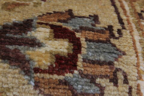 Chobi Brown Runner Hand Knotted 39 X 130  Area Rug 250-23967 Image 11