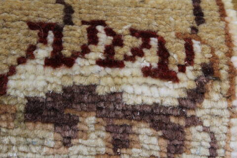 Chobi Brown Runner Hand Knotted 39 X 130  Area Rug 250-23967 Image 12
