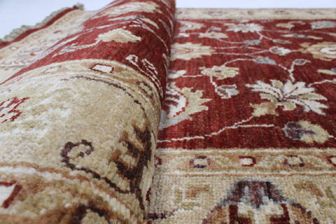 Chobi Brown Runner Hand Knotted 39 X 130  Area Rug 250-23967 Image 1