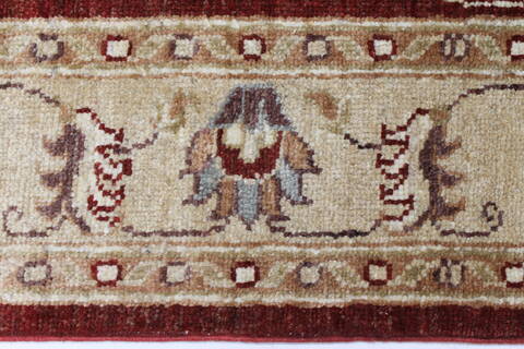 Chobi Brown Runner Hand Knotted 39 X 130  Area Rug 250-23967 Image 5